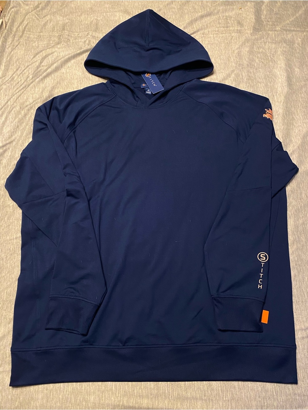 Stitch Golf Men's Spectre Hoodie in Navy Blue Sz XL w/ Embroidered Pig NWT